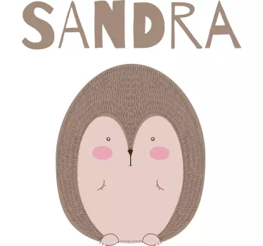 Baby t-shirt schattig egel karakter - TenStickers
