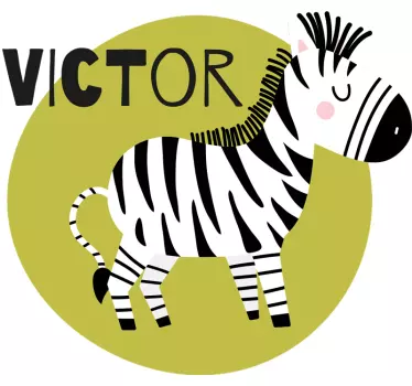 Kinderen t-shirt schattige zebra figuren - TenStickers