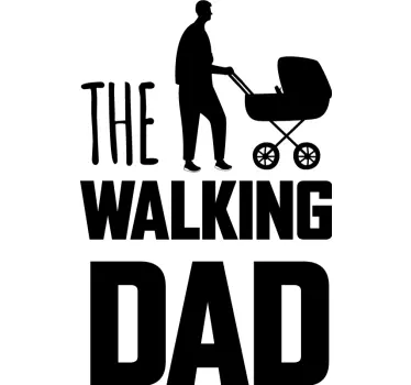 T-shirt vaders en zonen de wandelende papa - TenStickers