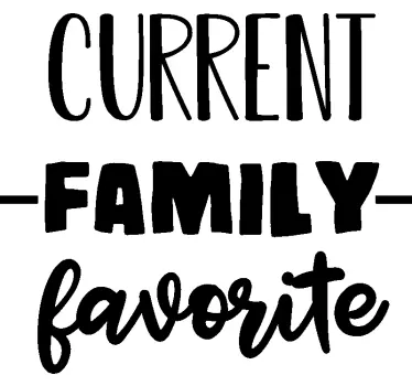 Favoriete familielid baby t-shirt - TenStickers