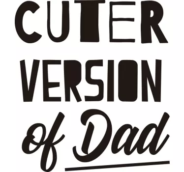 Schattigere versie t-shirt vaders en zonen - TenStickers