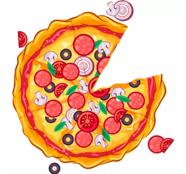 Moeders en dochters t-shirts Pizza punt - TenStickers