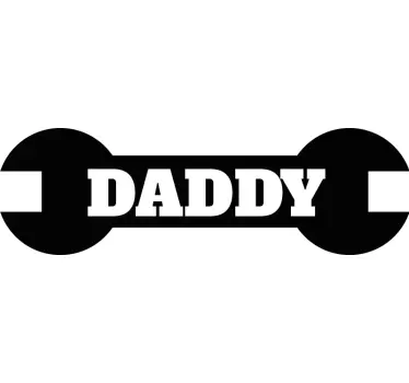Papa's kleine helper t-shirt vaders en zonen - TenStickers