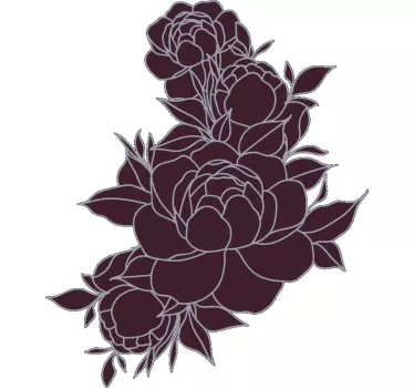 Baby t-shirt met bloemen geïnspireerd thema - TenStickers