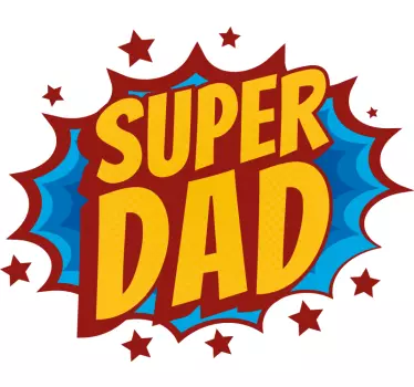 Vaders en zonen tshirts Super vader komische bubbel - TenStickers