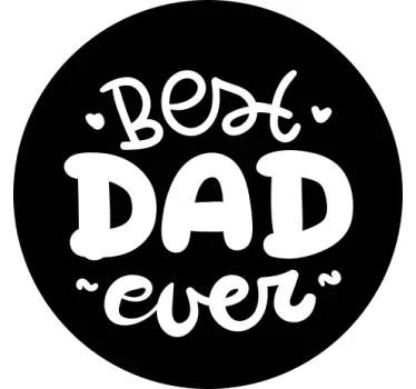 Vaderdag t-shirt Beste vader ooit in bubbel - TenStickers
