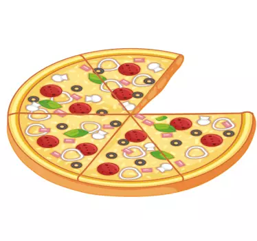 Vaders en zonen tshirts Bijpassende pizzapunten - TenStickers