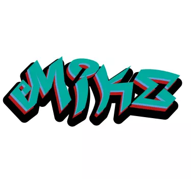 T-shirt met naam bold naam ontwerp - TenStickers