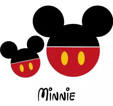 T-shirt moeders en dochters op maat mama minnie - TenStickers