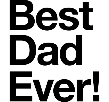 T-shirt vaders en zonen beste papa ooit! - TenStickers