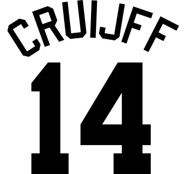 T-shirt met naam en gepersonaliseerd sportnummer - TenStickers