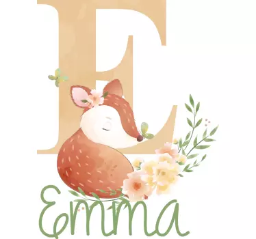 Baby t-shirt schattige vos illustratie - TenStickers