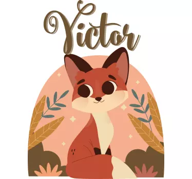 Baby t-shirt schattig vosje karakter - TenStickers