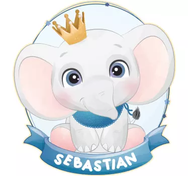 Baby t-shirt schattig olifant ontwerp - TenStickers