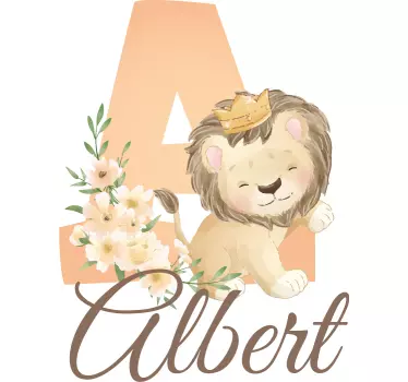 Baby t-shirt schattige leeuw babyoutfit - TenStickers