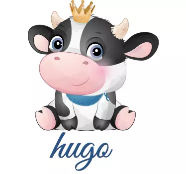 Baby t-shirt schattig koeienkarakter - TenStickers
