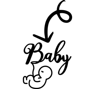 Baby t-shirt schattige baby aankondiging - TenStickers
