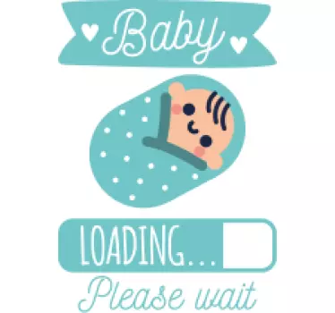 Baby t-shirt laadvoortgang voor baby's - TenStickers