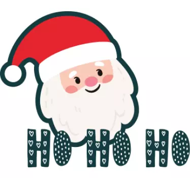 T-shirt vaders en zonen vrolijke kerstman blijdschap - TenStickers