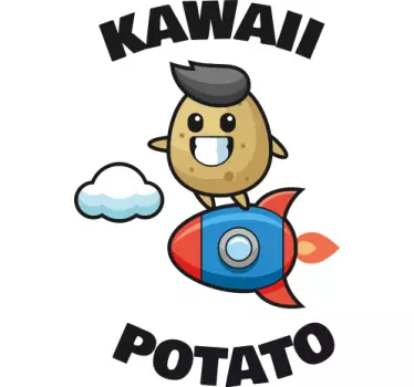 Baby t-shirt kawaii aardappel avontuur - TenStickers