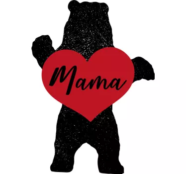 T-shirt moeders en dochters schattige beer liefde - TenStickers