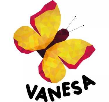 Baby t-shirt met levendige vlinderkunst - TenStickers