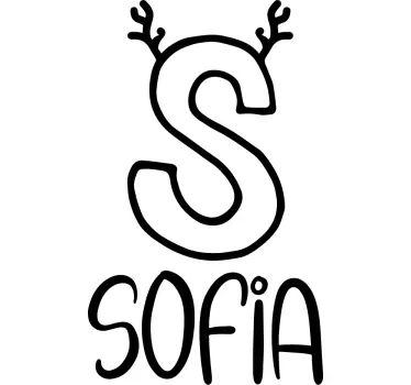 Baby t-shirt sofia met hoorntjes - TenStickers