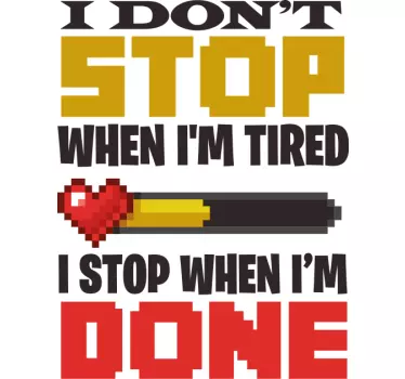Baby t-shirt met motiverende kids quote - TenStickers