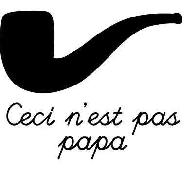 Vader en zoon ceci n'est pas t shirts - TenStickers