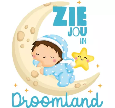 Baby T-shirt droomland - TenStickers