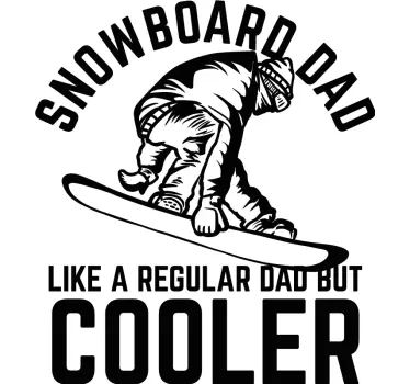 Vader zoon shirt wintersport - TenStickers