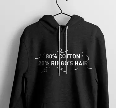 Aanpasbare naam hoodie hondenhaar humor tekst - TenStickers