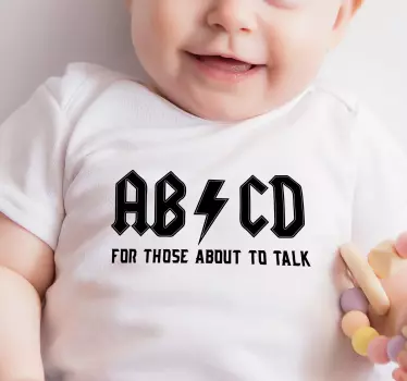 Baby t-shirt abc charm voor kinderen - TenStickers