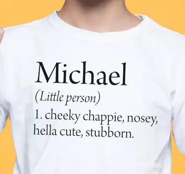 Baby t-shirt gepersonaliseerd kleintje - TenStickers
