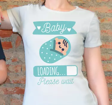 Baby t-shirt laadvoortgang voor baby's - TenStickers