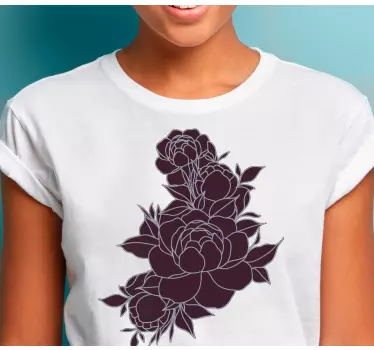 Baby t-shirt met bloemen geïnspireerd thema - TenStickers