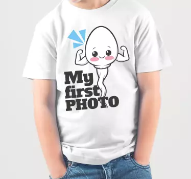 Baby t-shirt mijn eerste foto - TenStickers