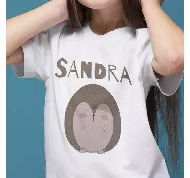 Baby t-shirt schattig egel karakter - TenStickers