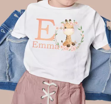 Baby t-shirt schattig giraffe ontwerp - TenStickers