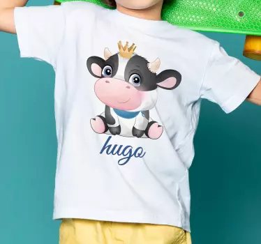 Baby t-shirt schattig koeienkarakter - TenStickers