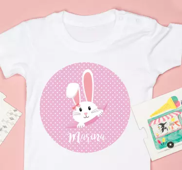 Baby t-shirt schattig konijn ontwerp - TenStickers
