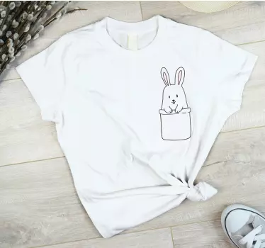 Baby t-shirt schattig konijntje in doos - TenStickers