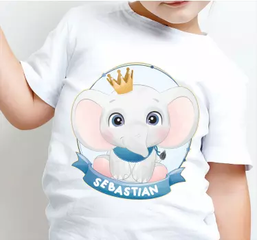 Baby t-shirt schattig olifant ontwerp - TenStickers