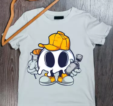 Baby t-shirt schattige geest schilder - TenStickers