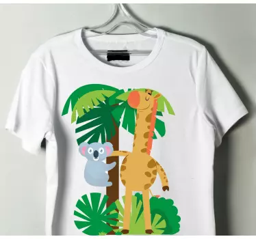 Baby t-shirt schattige jungle vrienden - TenStickers