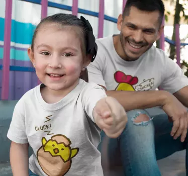 Baby t-shirt schattige kippetjes viering - TenStickers