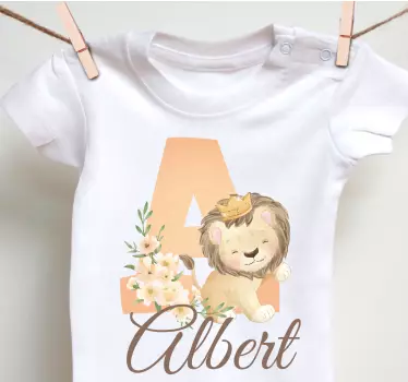 Baby t-shirt schattige leeuw babyoutfit - TenStickers