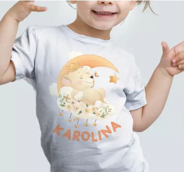 Baby t-shirt schattige slaperige beer - TenStickers