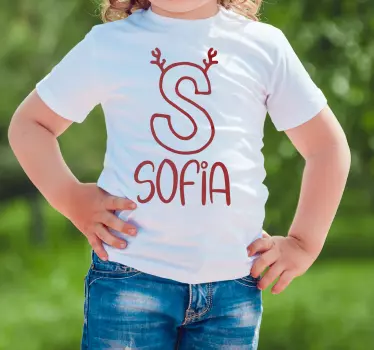 Baby t-shirt sofia met hoorntjes - TenStickers