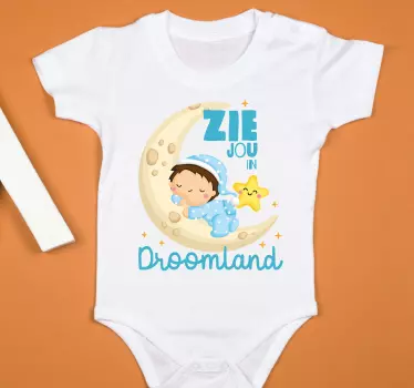 Baby T-shirt droomland - TenStickers